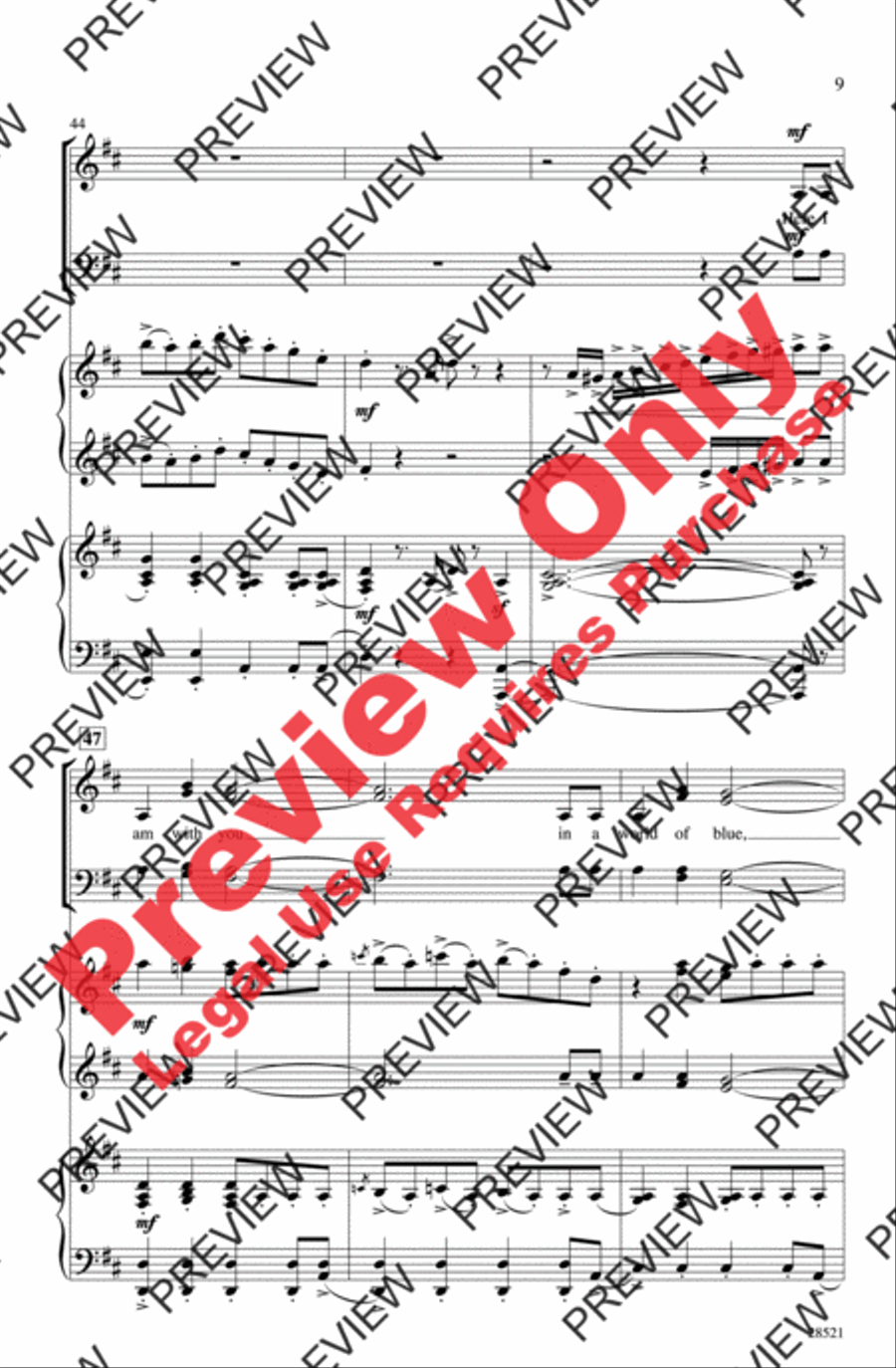 Blue Tango 4-Part scores gallery preview page 9