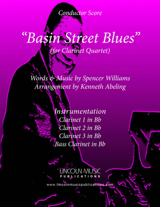 Book cover for Basin Street Blues (for Clarinet Quartet)