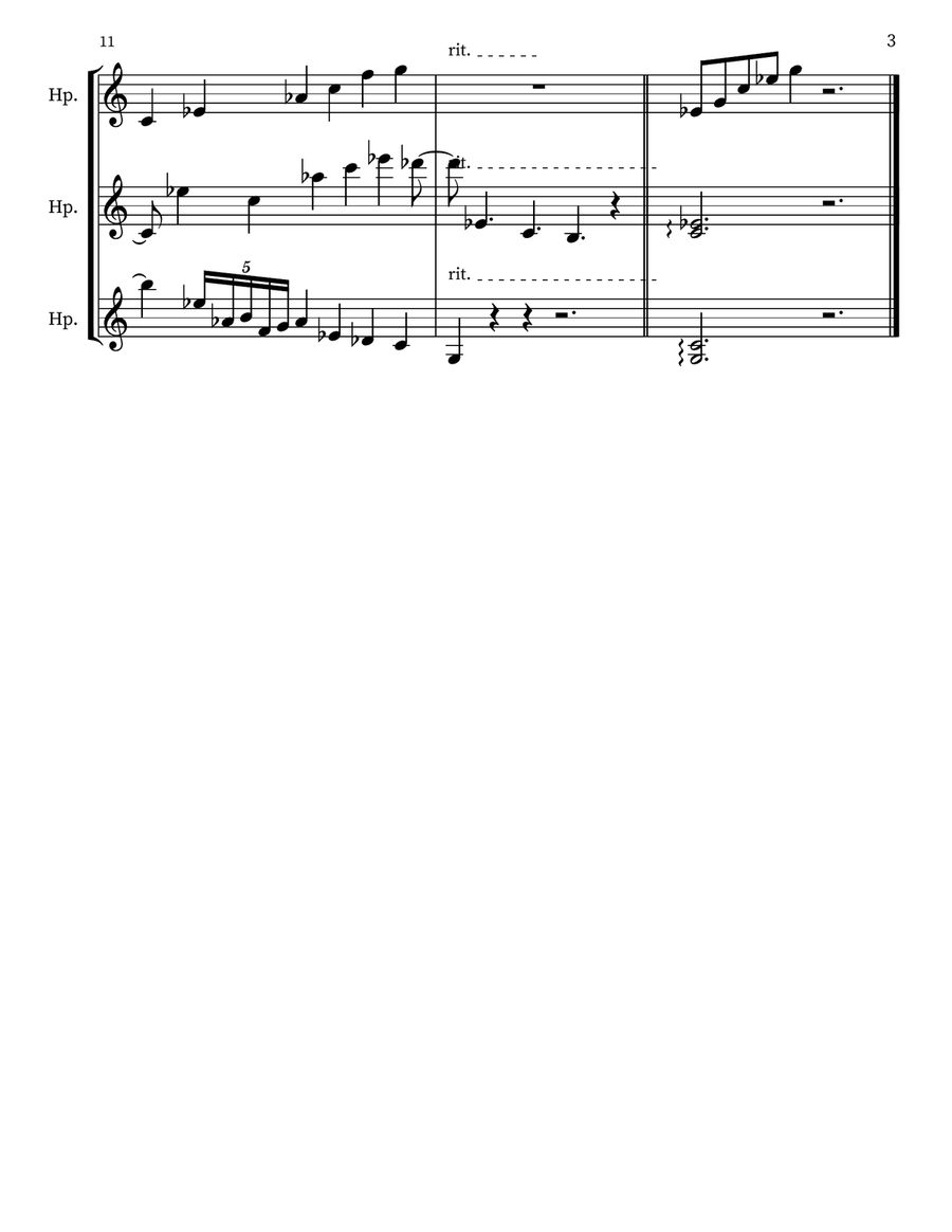 Children's Musing 36 Small Ensemble scores gallery preview page 3