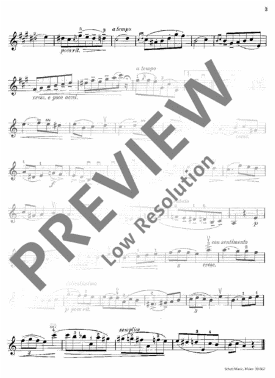 Mazurka A Minor Violin Solo scores gallery preview page 8