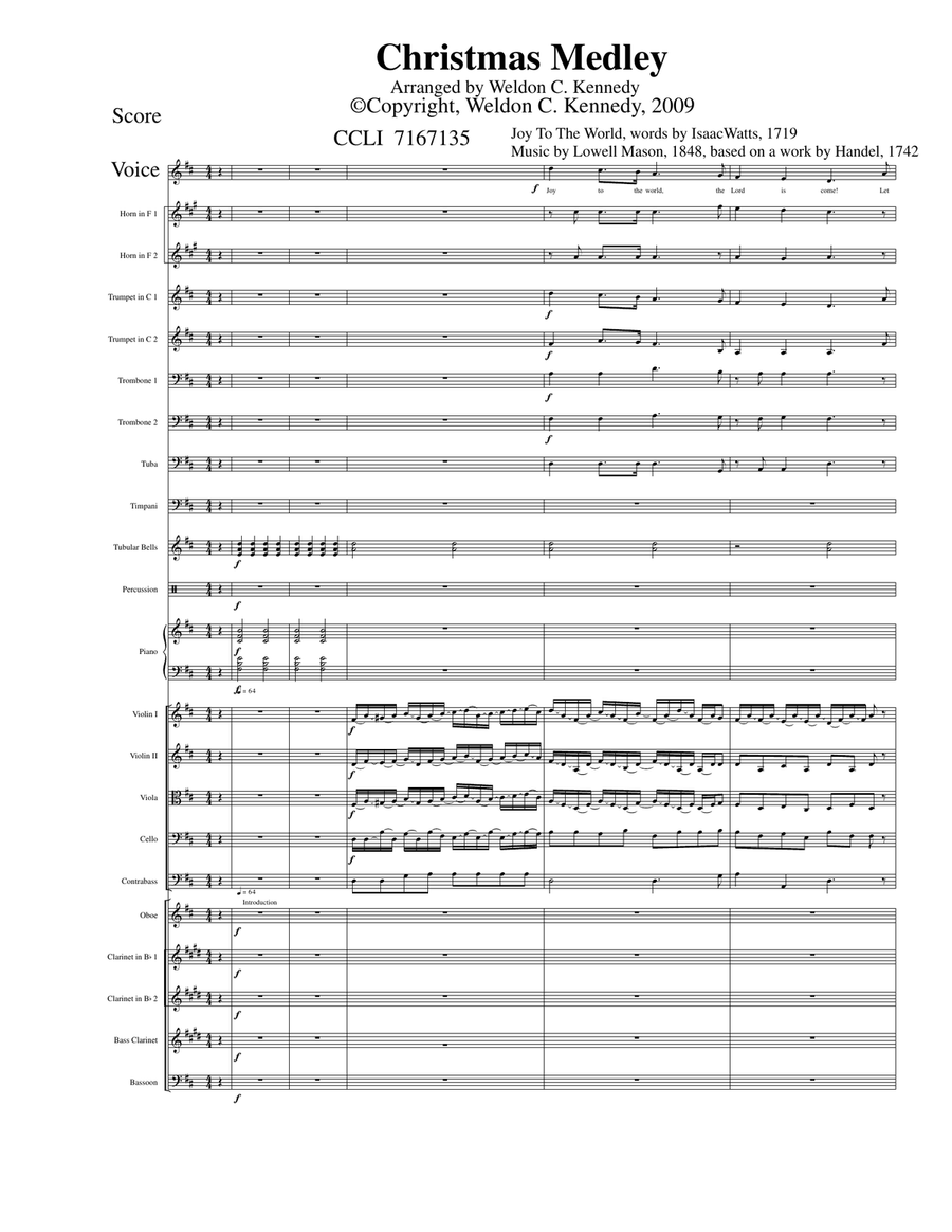 Christmas Medley Christmas Medley Piano Solo scores gallery preview page 1