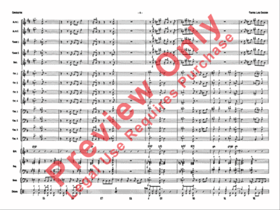 Tastes Like Chicken Jazz Ensemble scores gallery preview page 7
