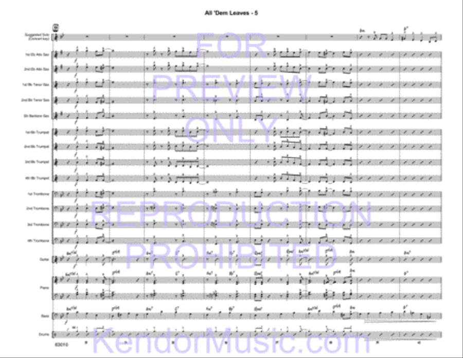 All 'Dem Leaves Jazz Ensemble scores gallery preview page 7