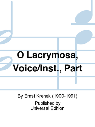 O Lacrymosa, Voice/Inst., Part