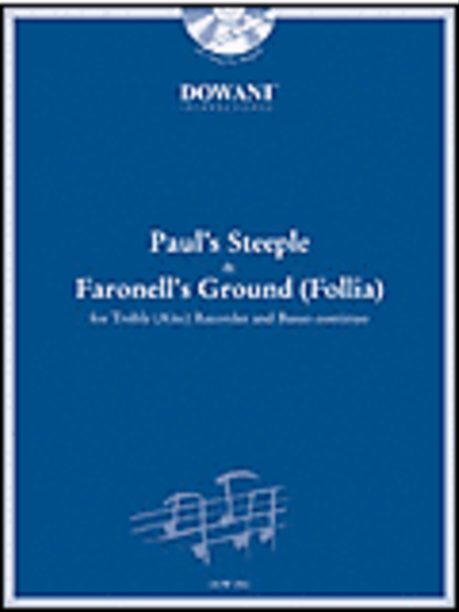 Paul's Steeple (Trad.) & Faronell's Ground (Follia) for Treble (Alto) Recorder and Basso Continuo Recorder scores gallery preview page 1