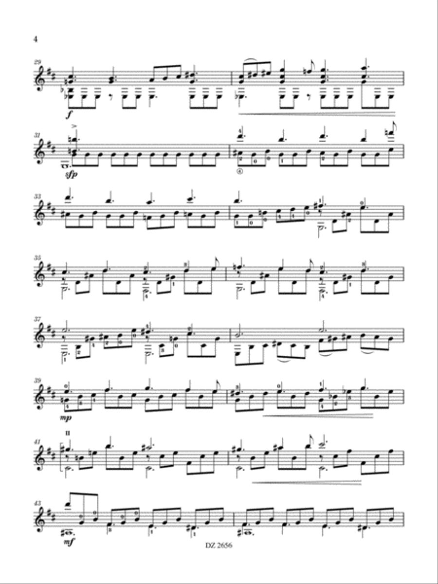 Sonatina Classical Guitar scores gallery preview page 4