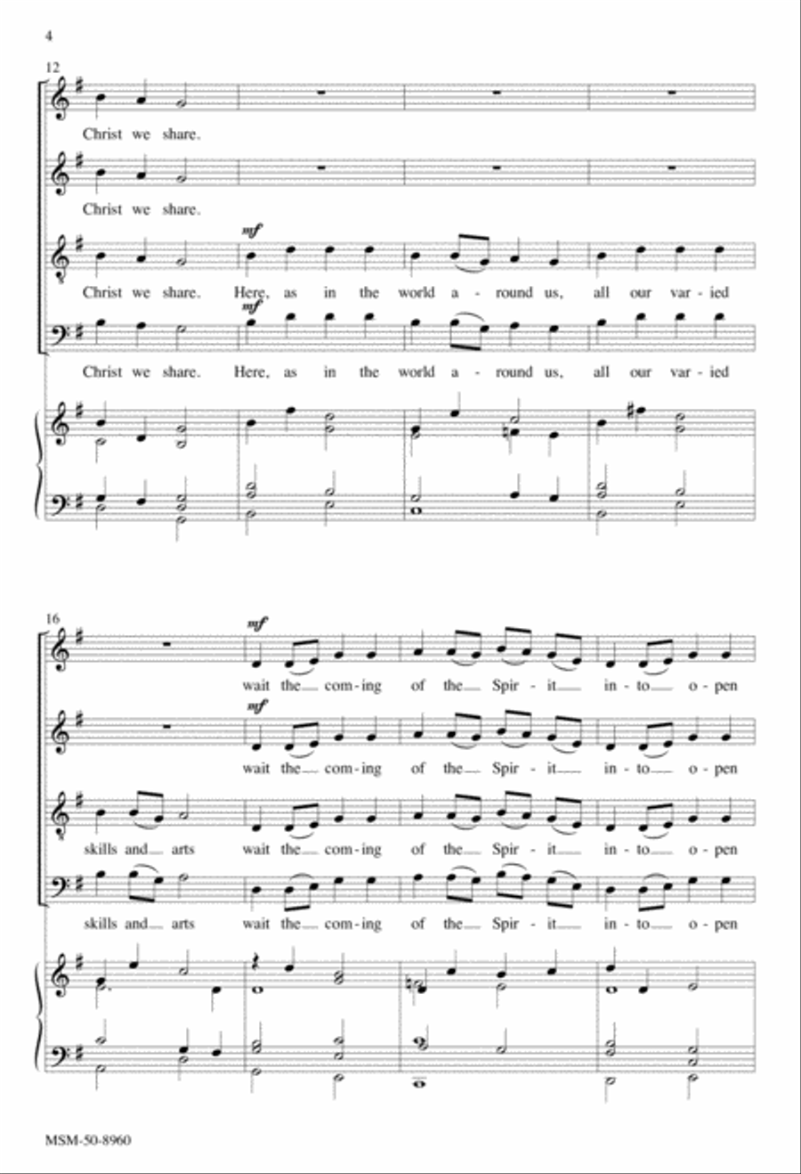 God Is Here 4-Part scores gallery preview page 4
