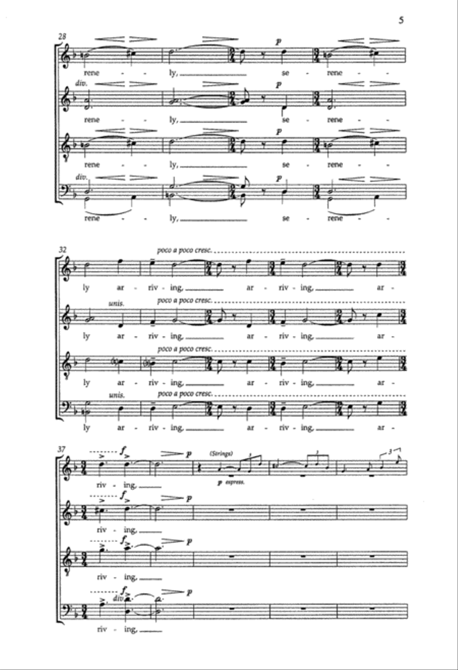 Invocation and Dance Invocation and Dance 4-Part scores gallery preview page 5