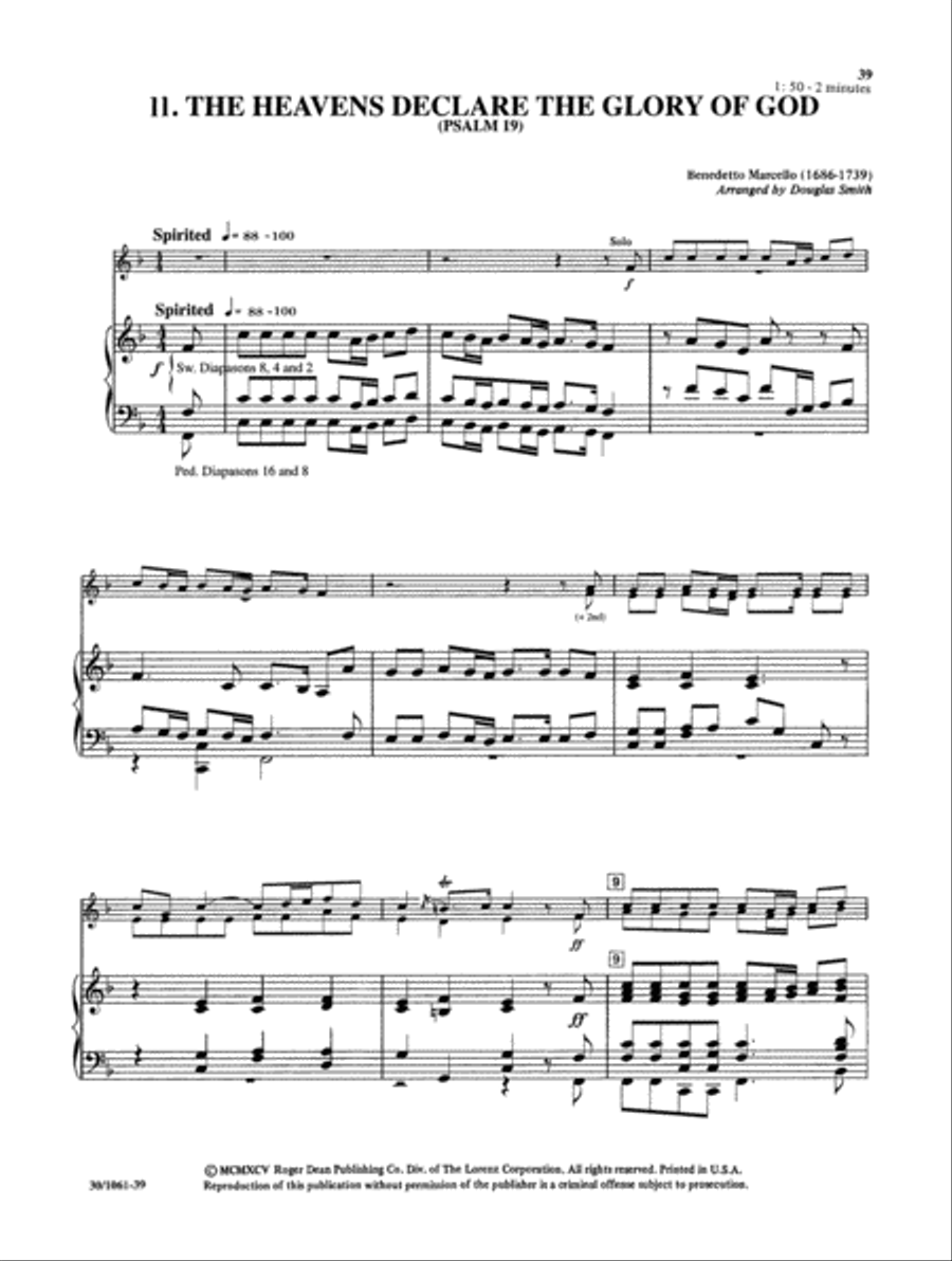 Classics for Trumpet and Keyboard - Full Score