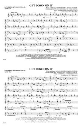 Get Down on It: Low Brass & Woodwinds #1 - Treble Clef