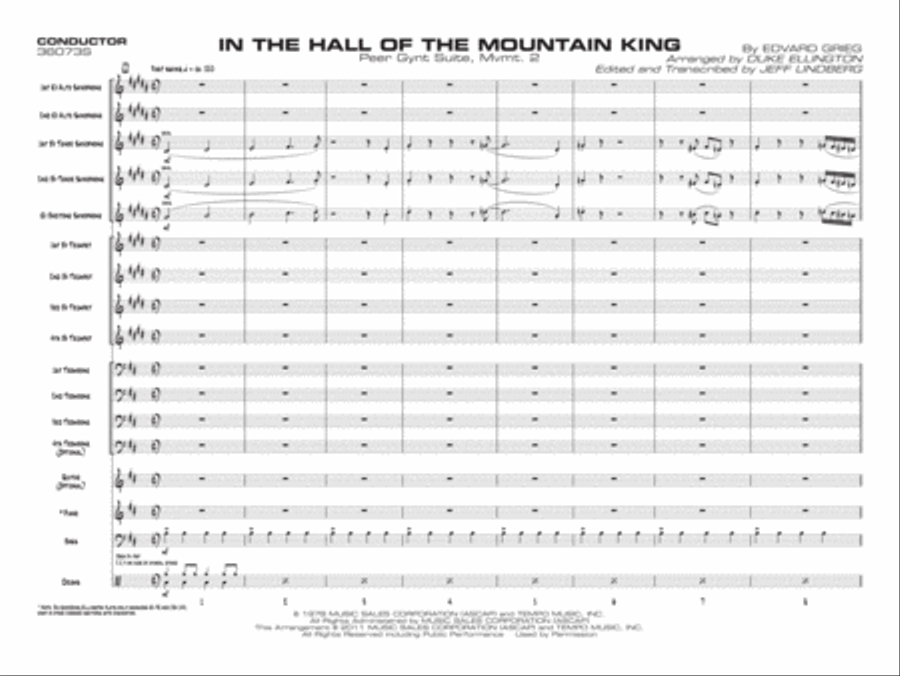 Peer Gynt Suite Peer Gynt Suite Jazz Ensemble scores gallery preview page 7