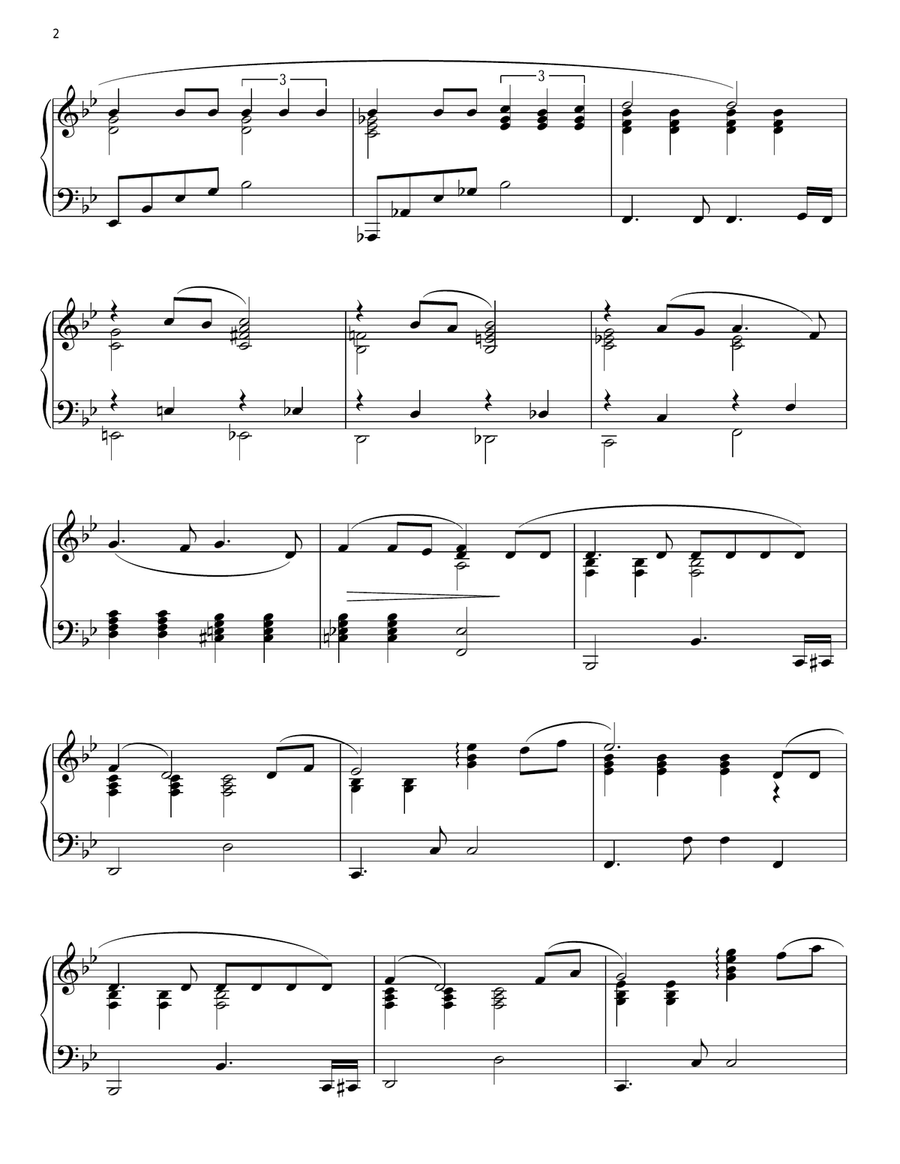 Al Di La Piano Solo scores gallery preview page 2