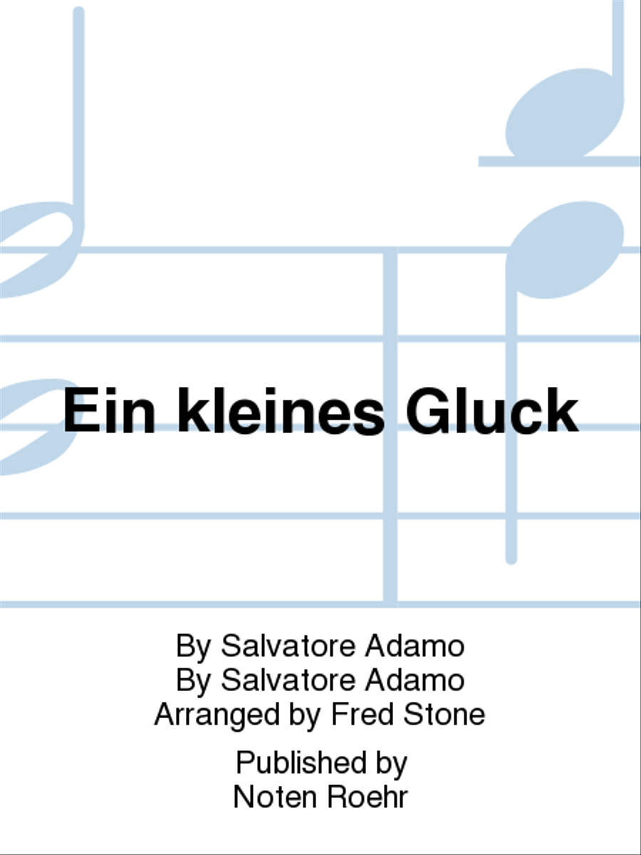 Ein kleines Glück = Petit bonheur (dt/fr) Score scores gallery preview page 1