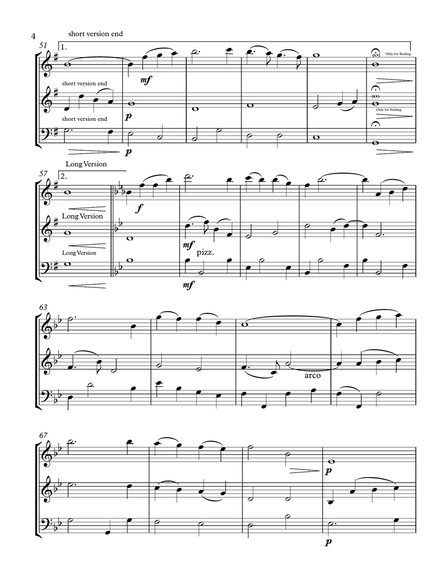 You Raise Me Up String Trio scores gallery preview page 4