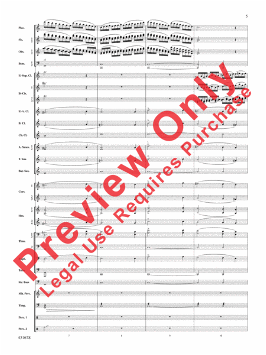 Down to the Sea in Ships (from the NBC TV Film Project 20) Concert Band scores gallery preview page 6