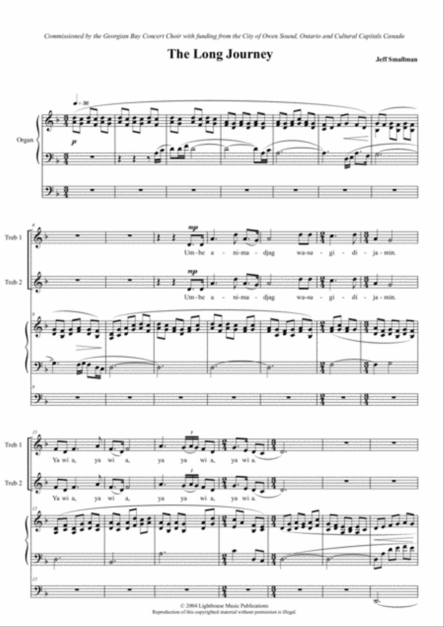 The Long Journey 4-Part scores gallery preview page 3