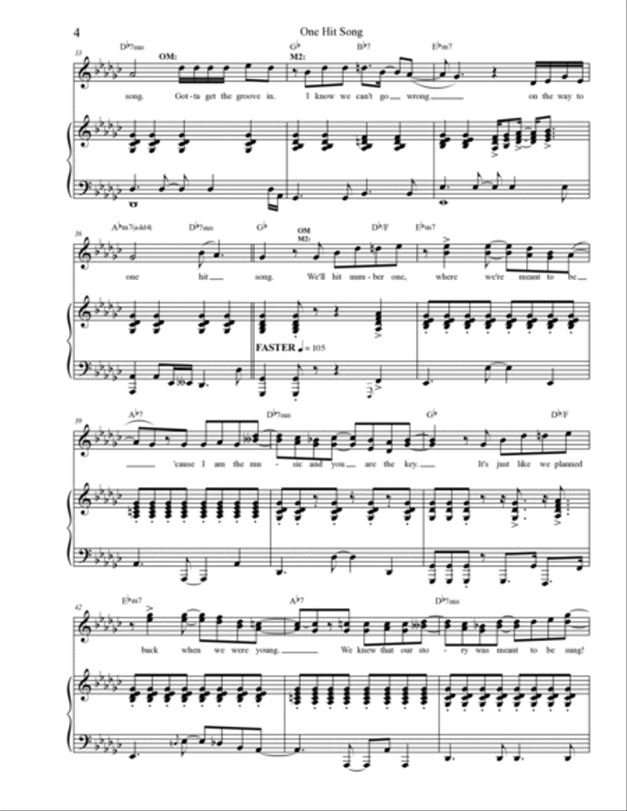 One Hit Song One Hit Song Voice scores gallery preview page 4