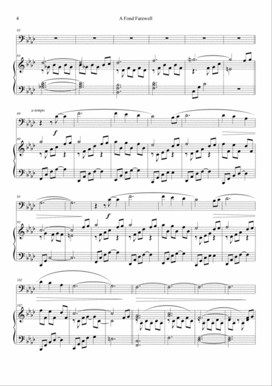 A Collection of 5 Melodies for Cello and Piano Piano scores gallery preview page 6