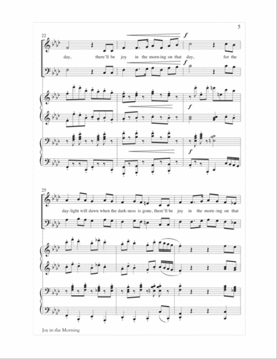 Joy in the Morning Joy in the Morning 4-Part scores gallery preview page 5
