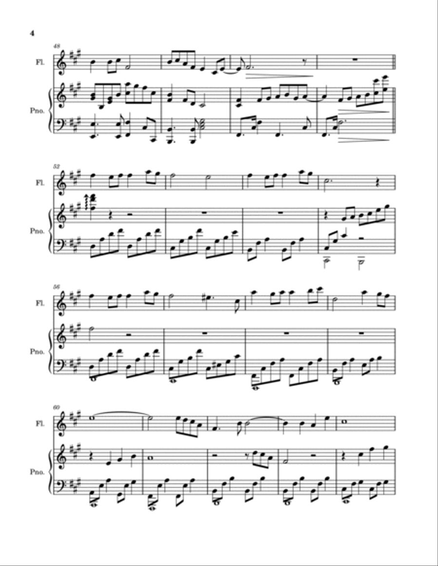 Chi Qing Zhong Flute Solo scores gallery preview page 4