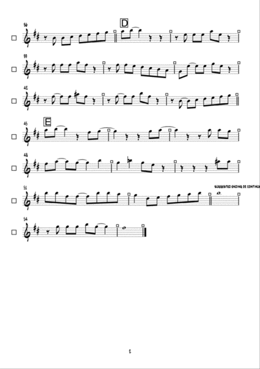 we are a swing band - little jazz piece with parts for brass added Jazz Ensemble scores gallery preview page 2
