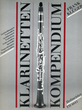 Book cover for Klarinetten-Kompendium. Zum Einblasen und taglichen Uben