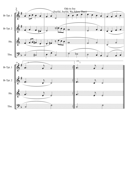 10 Easter Hymns for Brass Quartet: Volume 1 image number null