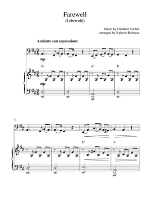 Farewell (Lebewohl) (cello solo and piano accompaniment)