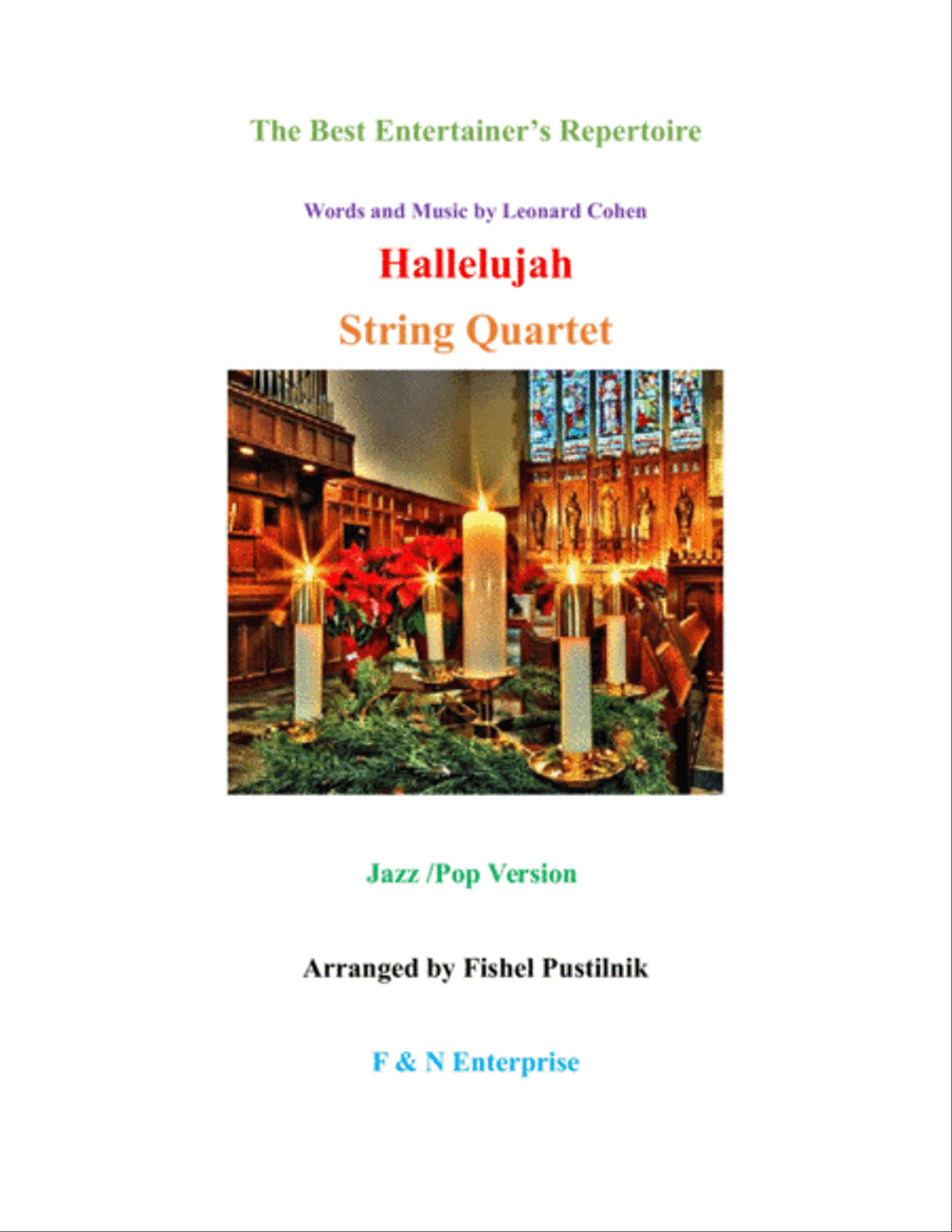Hallelujah String Quartet scores gallery preview page 1