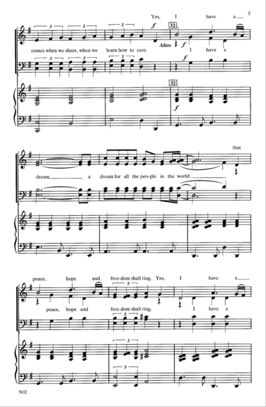 I Have a Dream I Have a Dream Choir scores gallery preview page 4