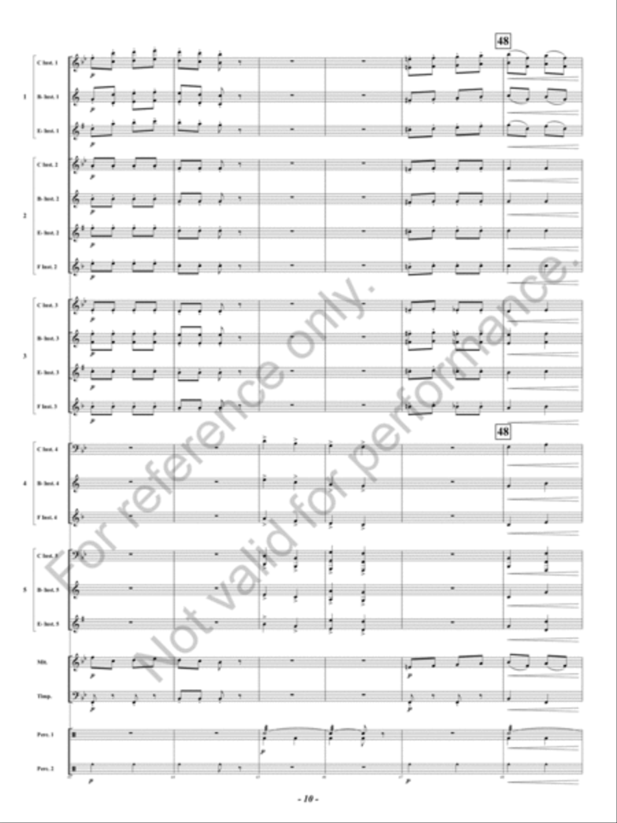 Infernal Galop Concert Band scores gallery preview page 11
