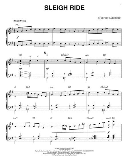 Sleigh Ride [Jazz version] (arr. Brent Edstrom)