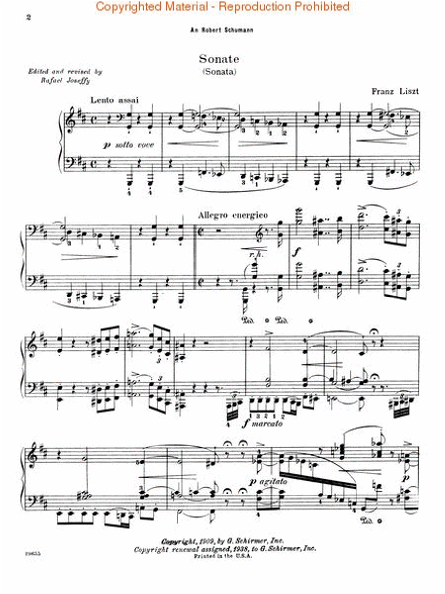 Sonata in B minor Piano Solo scores gallery preview page 2