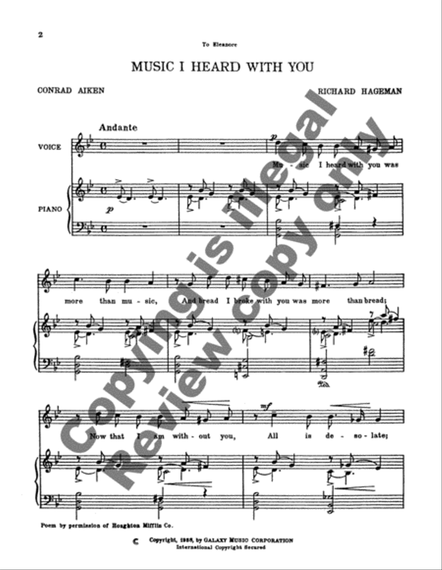Music I Heard With You High Voice scores gallery preview page 3