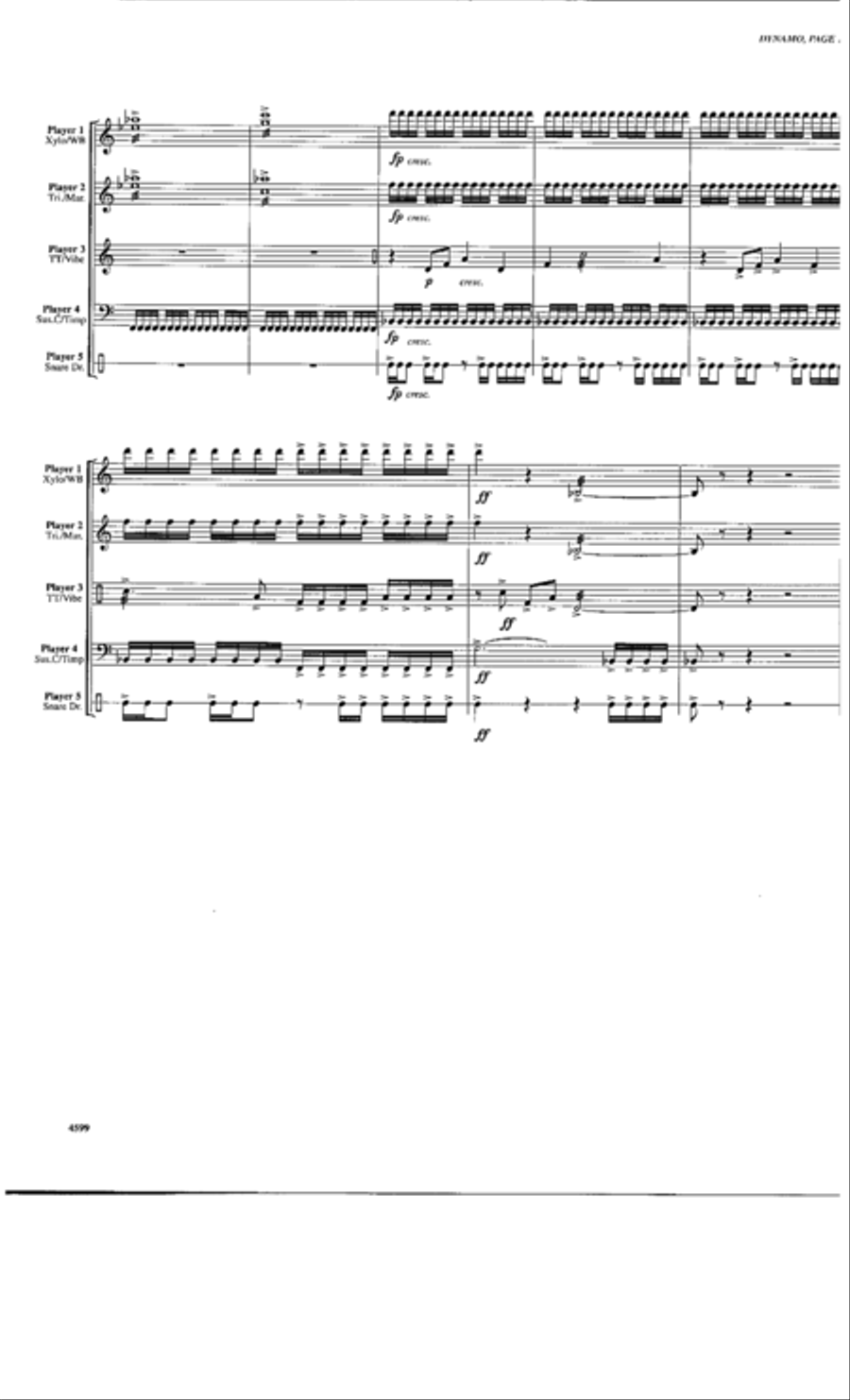 Dynamo Percussion Ensemble scores gallery preview page 10