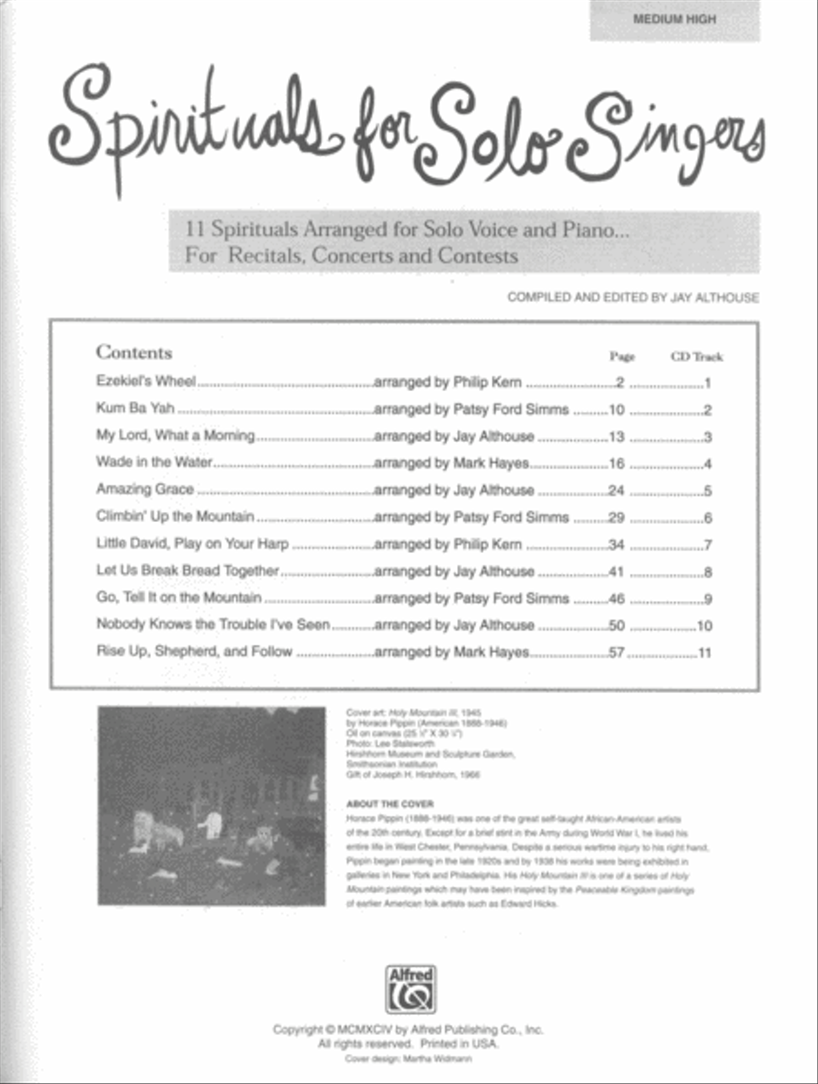 Spirituals for Solo Singers Medium-High Voice scores gallery preview page 2