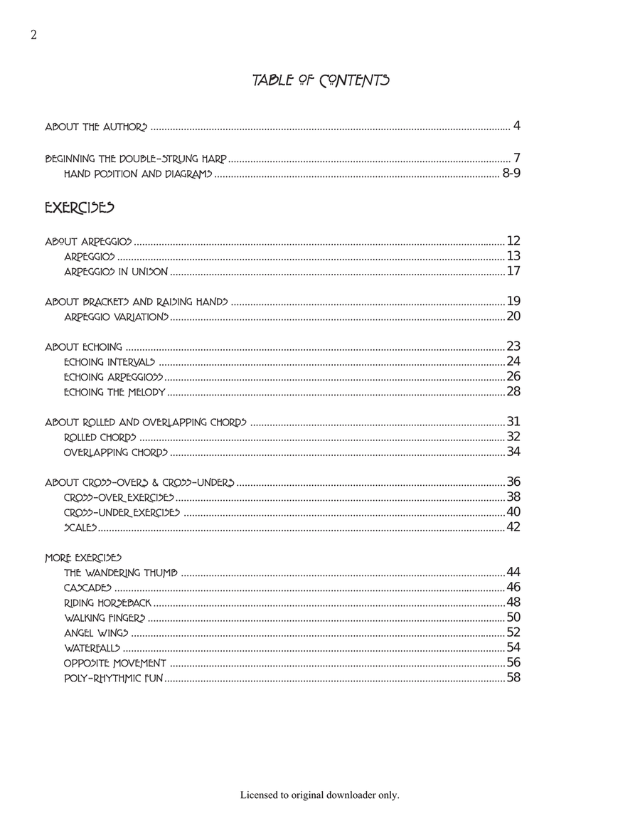 The Double-Strung Harp Beginner's Book Harp scores gallery preview page 3