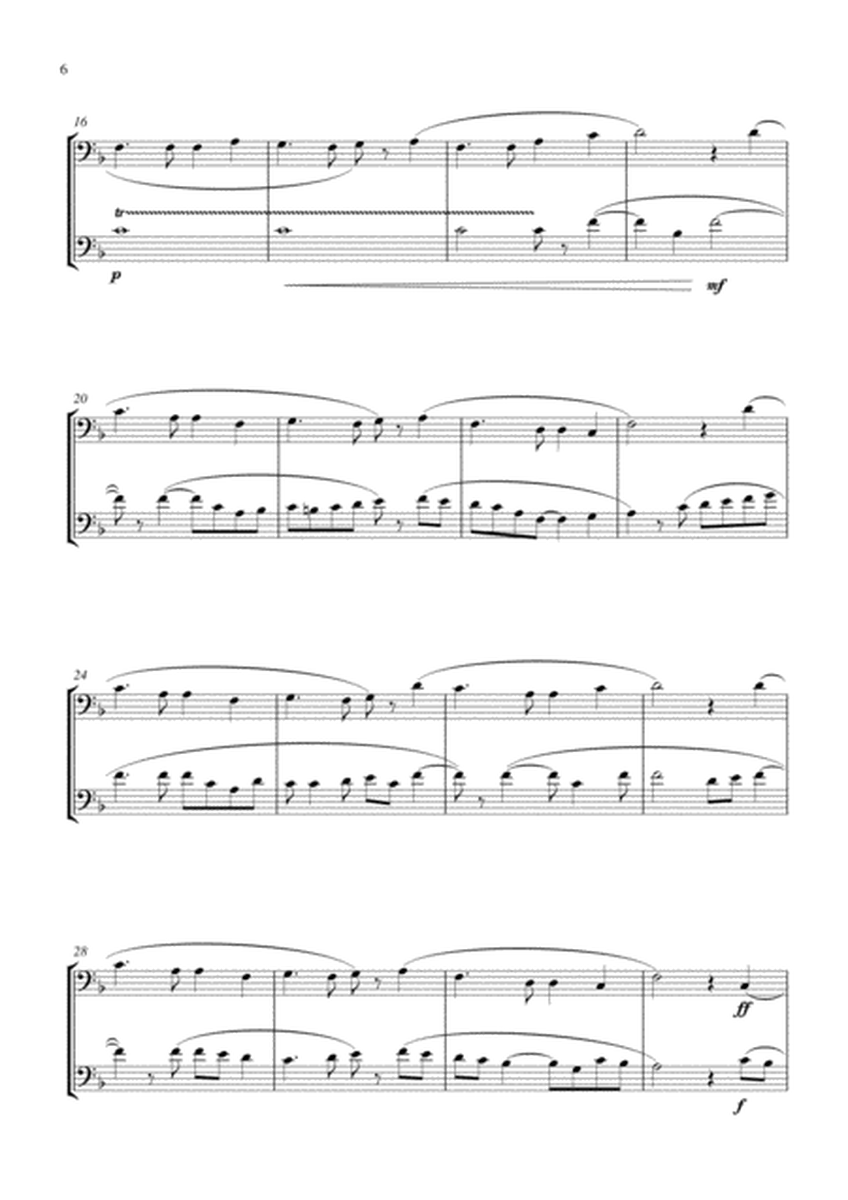 15 Popular Christmas Songs for Euphonium Duet (Bass Clef) (Suitable for beginning / intermediate eup image number null