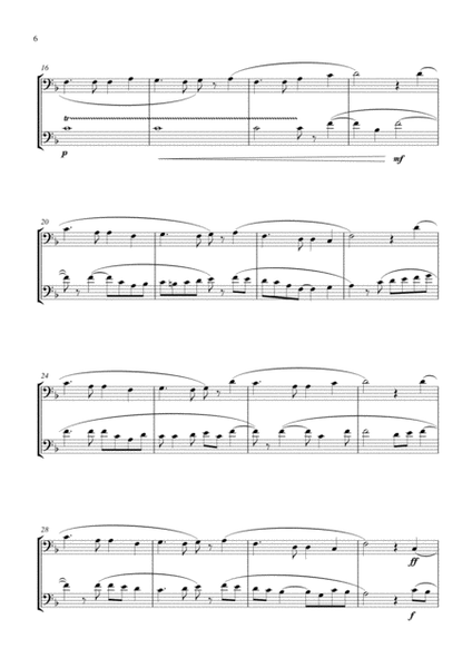 15 Popular Christmas Songs for Euphonium Duet (Bass Clef) (Suitable for beginning / intermediate eup image number null
