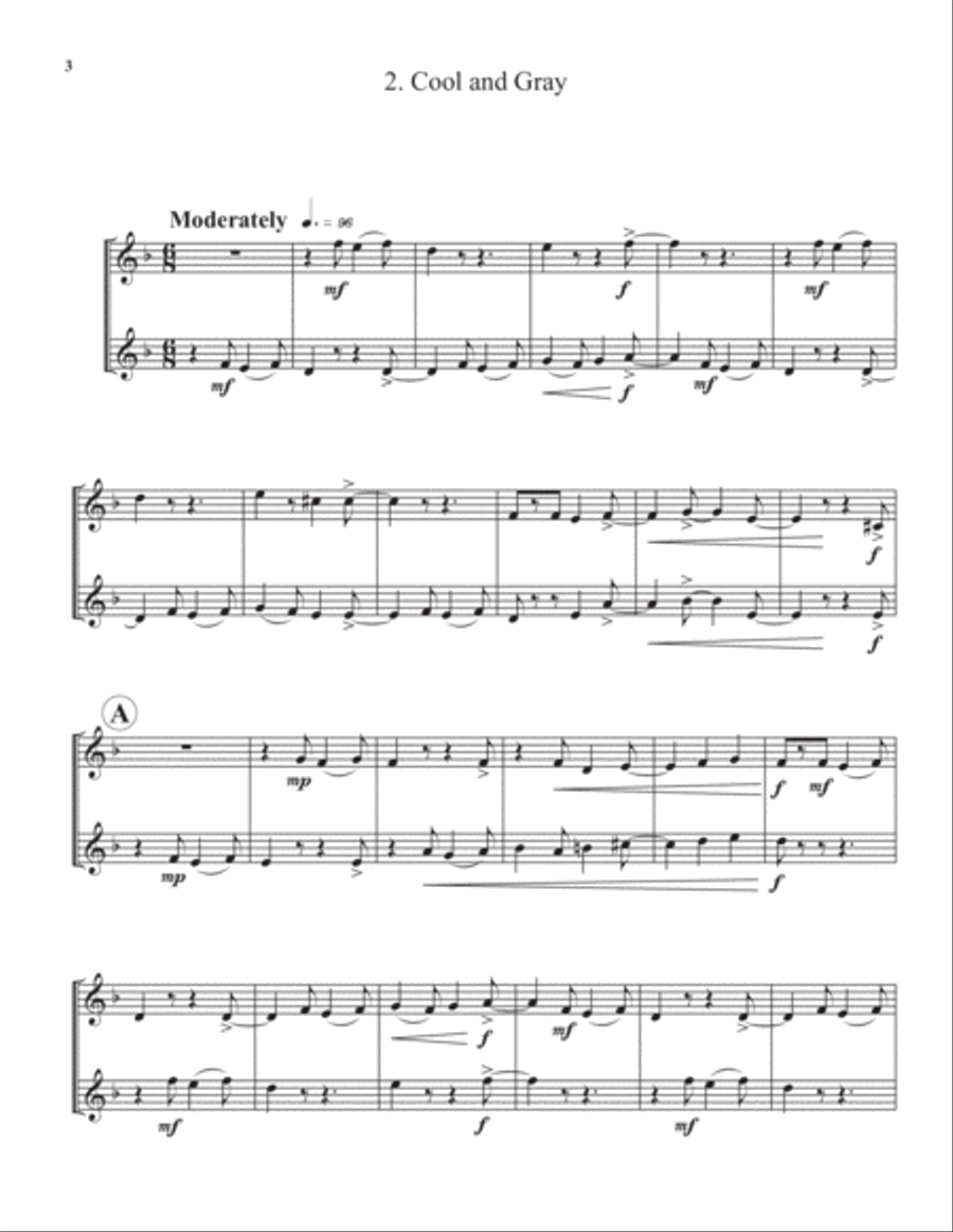 Five Duos for Horn Brass Duet scores gallery preview page 4
