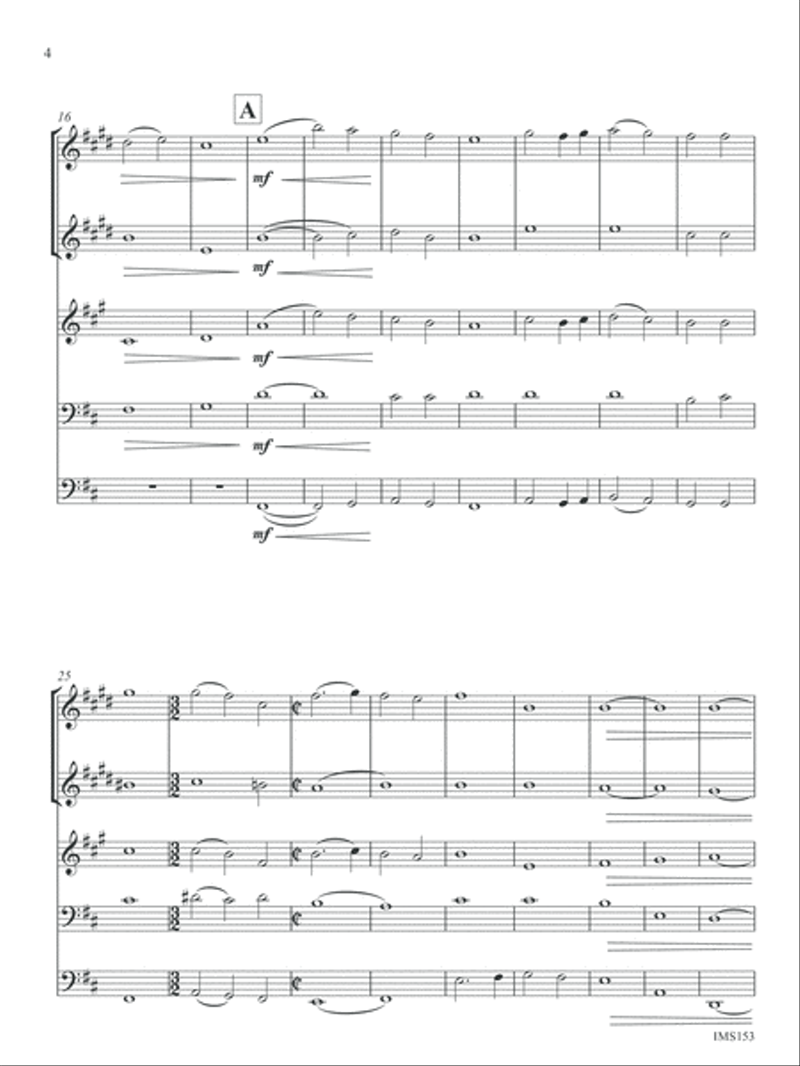 Salvation is Created Brass Quintet scores gallery preview page 4
