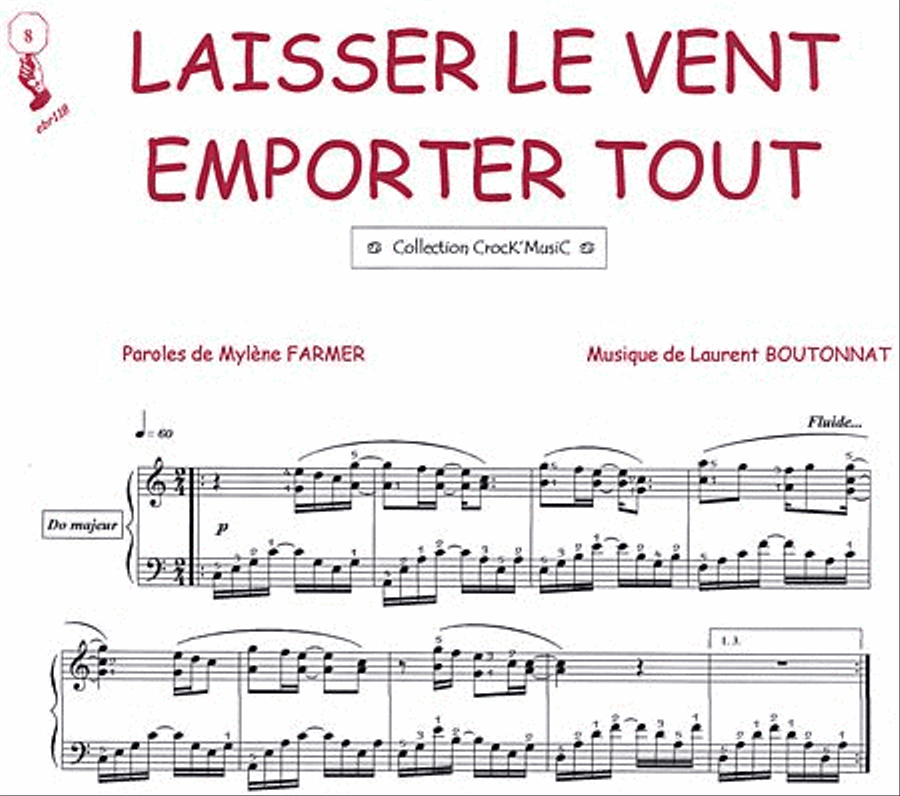 Laisser le vent emporter tout (Collection CrocK'MusiC) Piano Solo scores gallery preview page 1