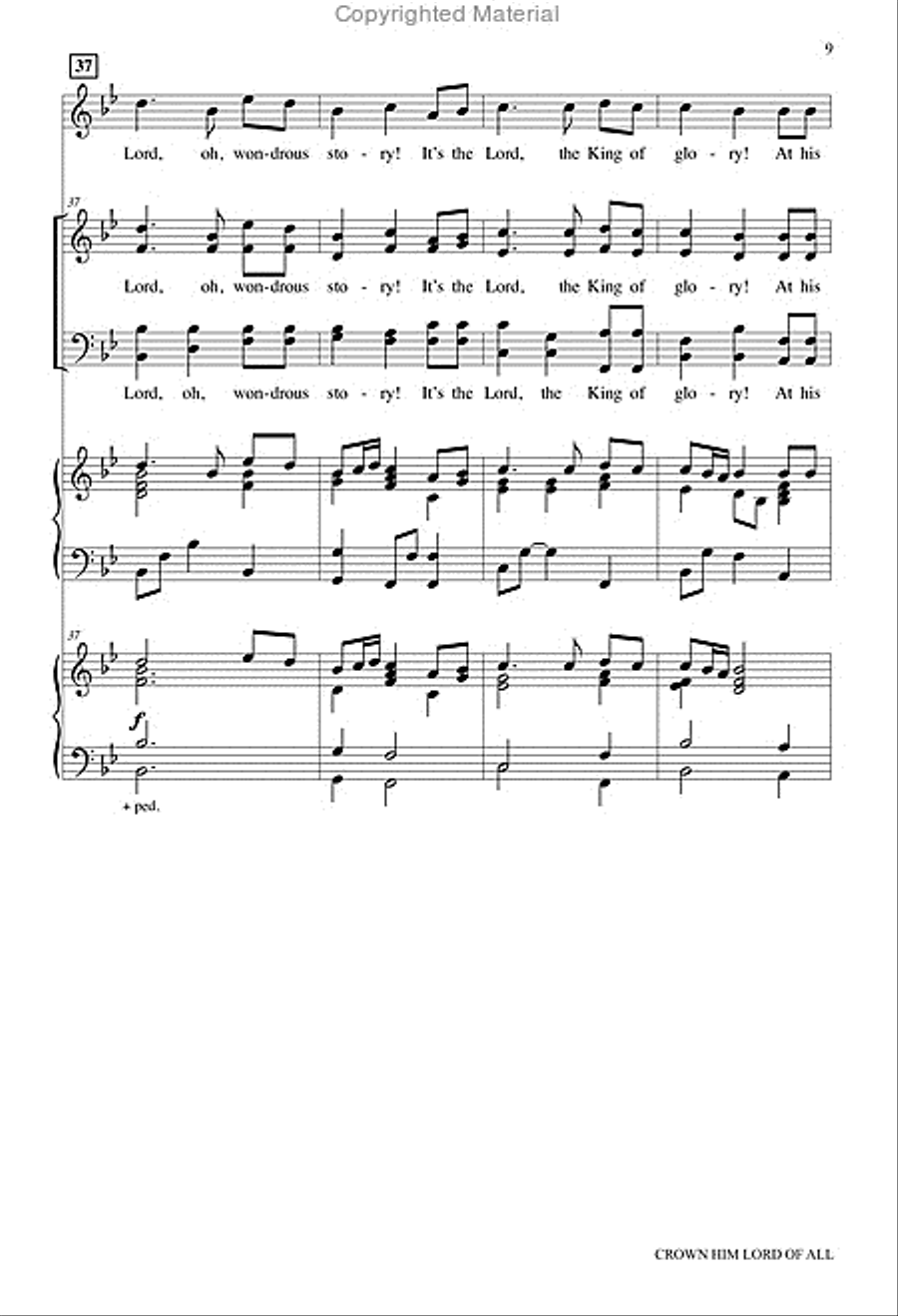 Crown Him Lord of All Crown Him Lord of All 4-Part scores gallery preview page 10