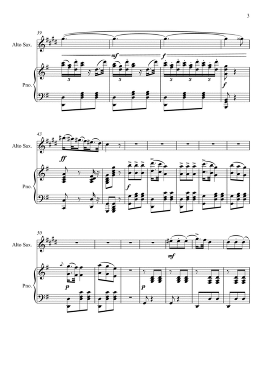 Giuseppe Verdi - La donna e mobile (Rigoletto) Alto Saxophone Solo - E Key image number null