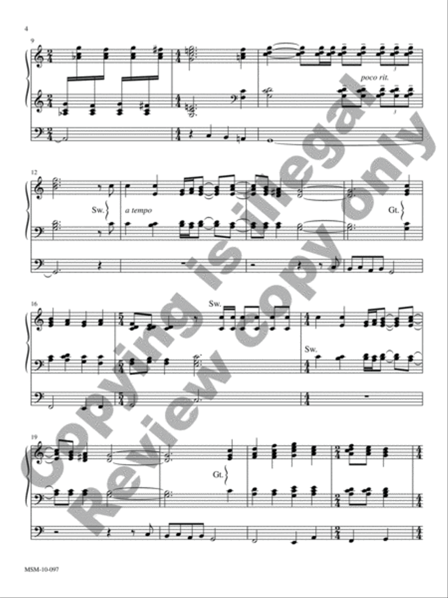 A Mighty Fortress Organ scores gallery preview page 4