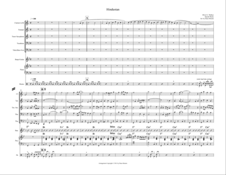 Hindustan Hindustan Jazz Ensemble scores gallery preview page 1