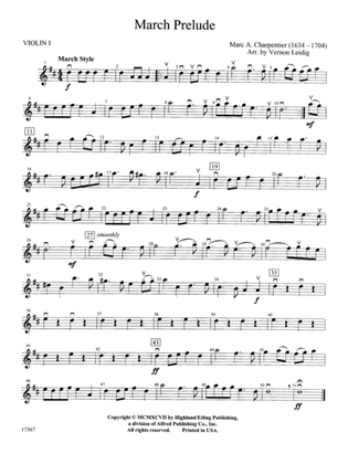March Prelude: 1st Violin