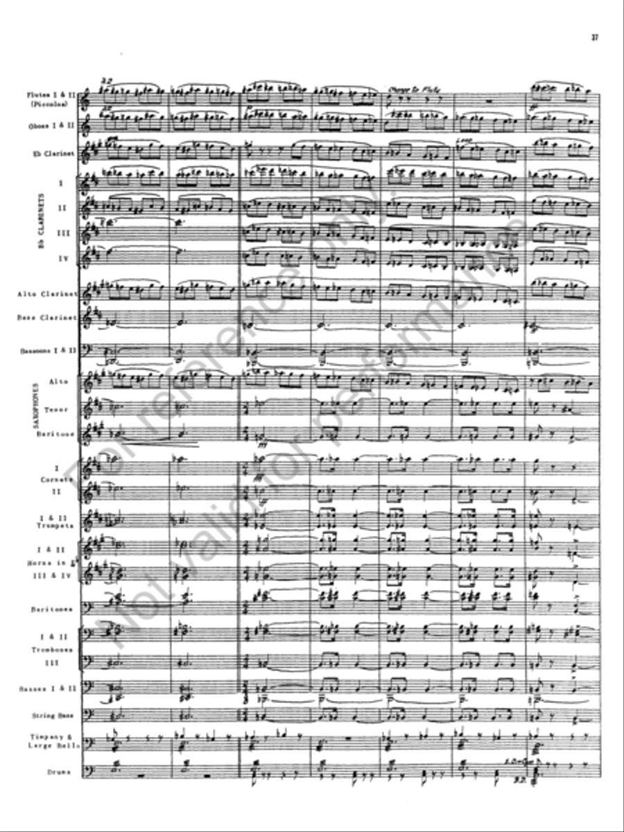 The Golden Legend Concert Band scores gallery preview page 33
