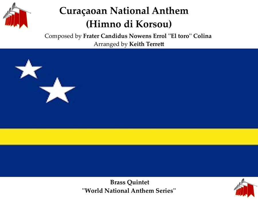 Curaçaoan National Anthem (Himno di Korsou) for Brass Quintet Brass Quintet scores gallery preview page 1