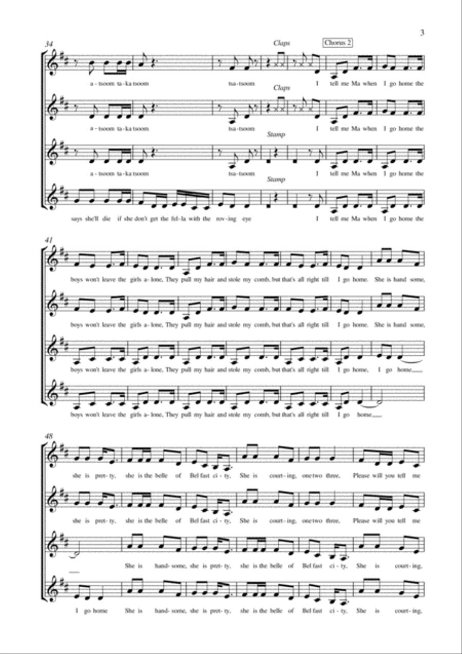 I Tell Me Ma A Cappella scores gallery preview page 3